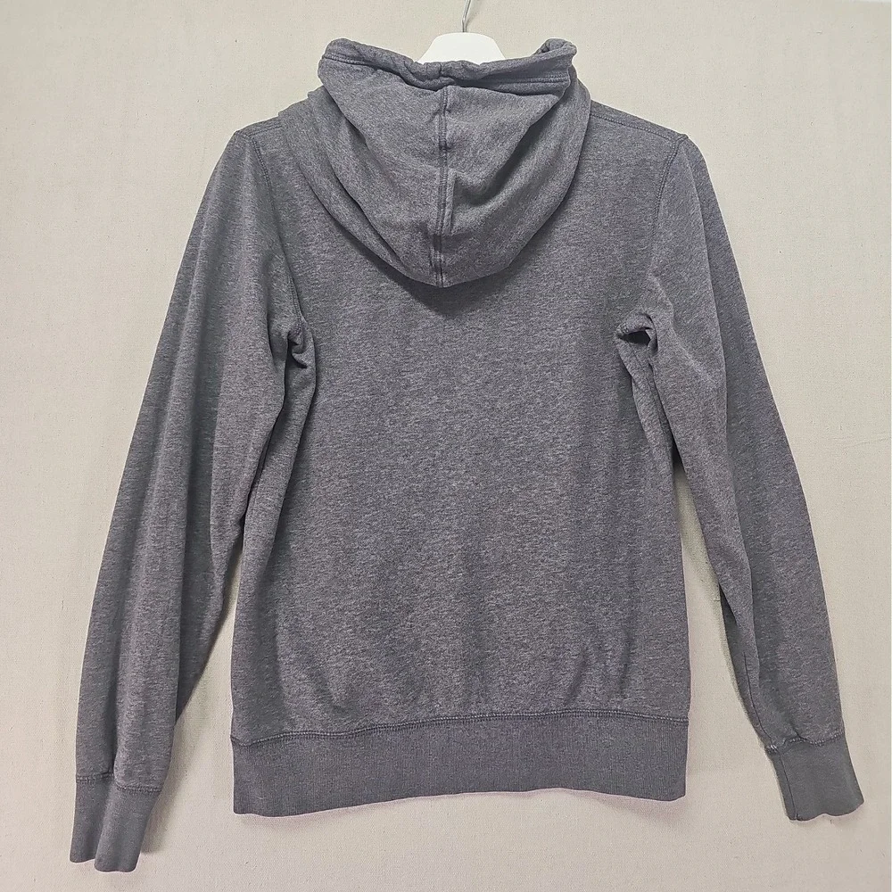 Nike Womens Medium Heather Gray Sportswear Club Fleece Funnel Neck Hoodie Cowl